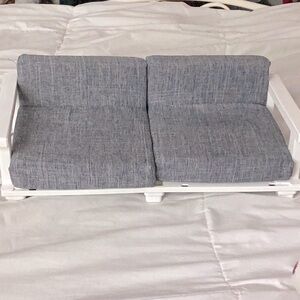 Barbie grey sofa!